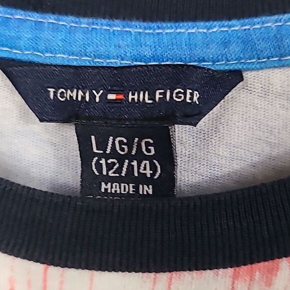 Tommy Hilfiger Girls' Sleeveless Tie Dyed Tank Dress Red White Blue Americana - Picture 3 of 10